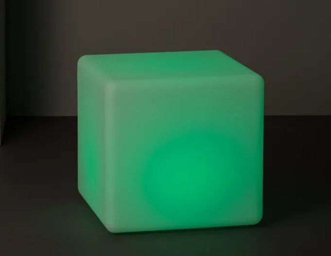 cubo led color verde